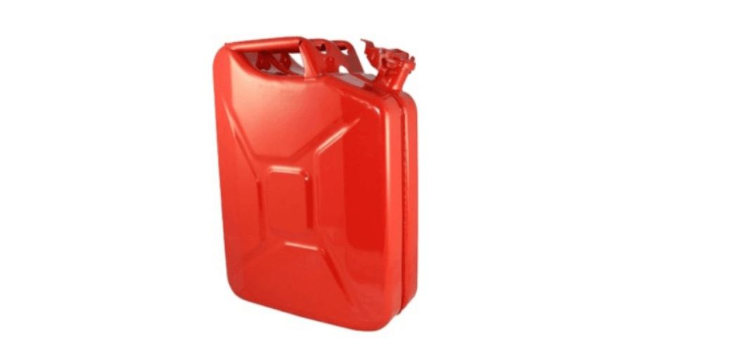 20 Liter (5.2 gallons) NATO Jerry can for gas, diesel, kerosene (RED)