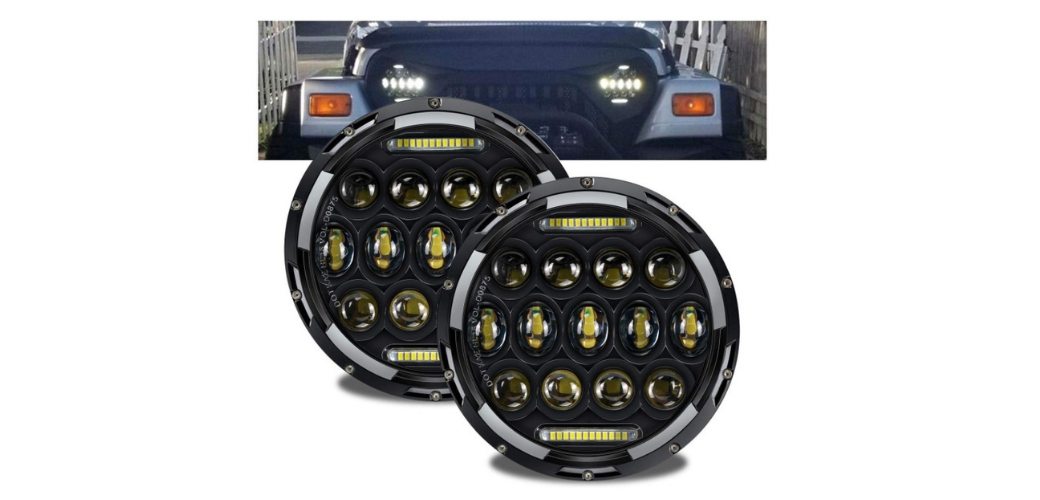 Turbosii T-CXD75WBL2PCNOV Best Halo Lights For Jeep Wrangler