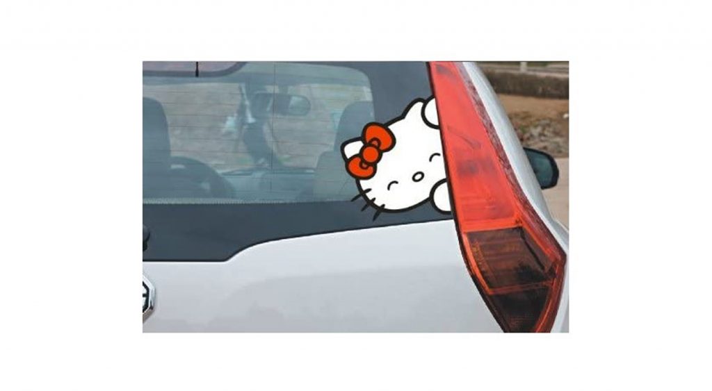8 Inches Kitty Cat Auto Decal Car Stickers